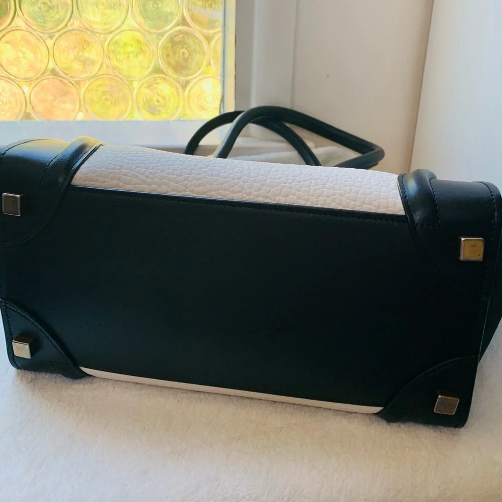 Rare Celine Micro Luggage Bag. Classic black & white leather with COA - Picture 3 of 15